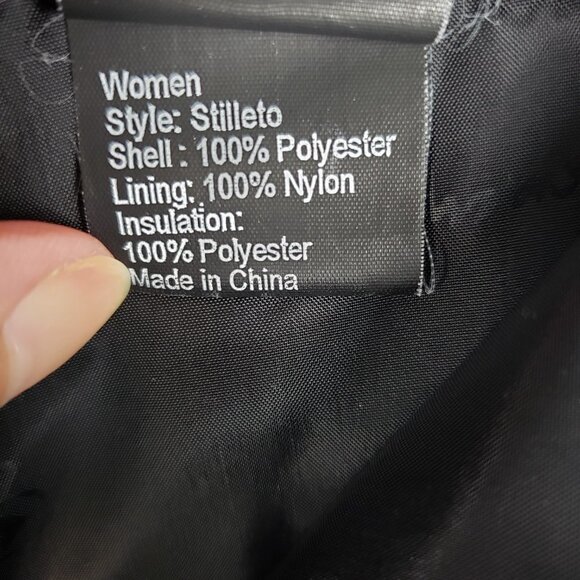 Obermeyer Stilleto Ski Pants Stirrup Insulated Black Stiletto Tall Size 14L Long - Picture 8 of 12